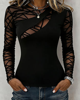 Topp Rundhalset Kors Solid