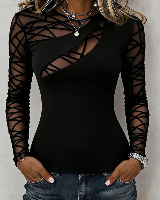Topp Rundhalset Kors Solid