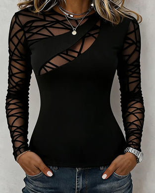 Topp Rundhalset Kors Solid