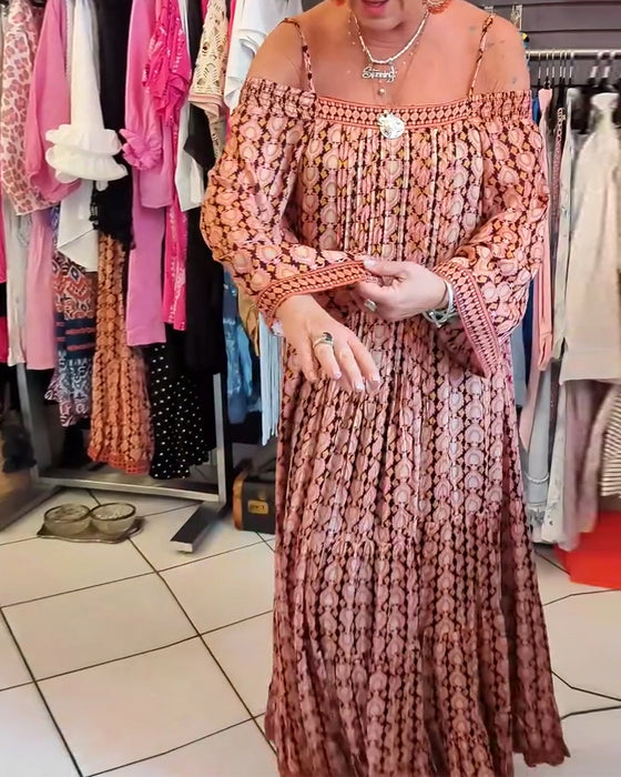 Bohemsk Stil Seleløs Kjole