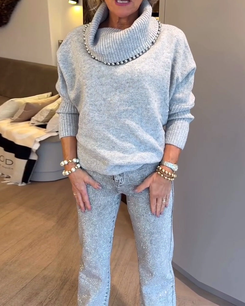 Genser Moteriktig Høy Hals Allsidig