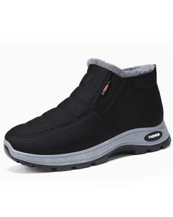 Vinter Tykt Fôrede Snøstøvler, Slip-On Varme Casual Sko For Dame Og Herre
