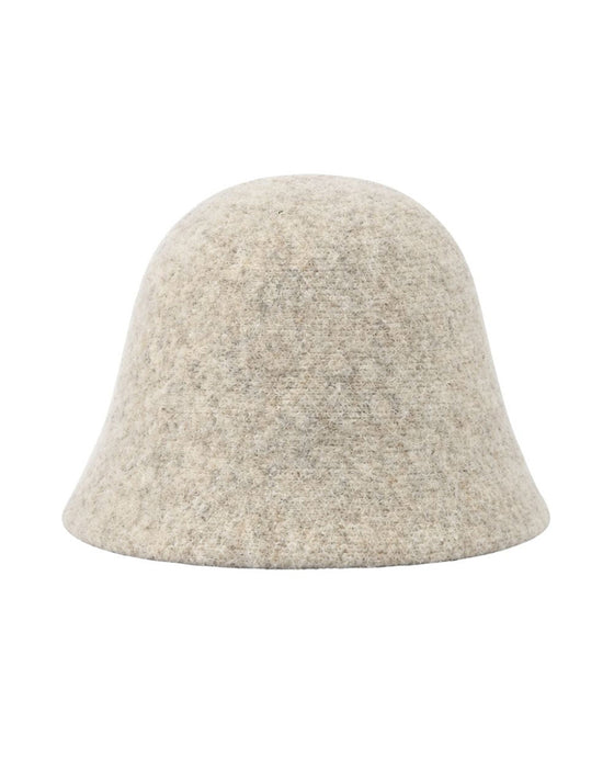 Solid Farge Semsket Bucket Hat