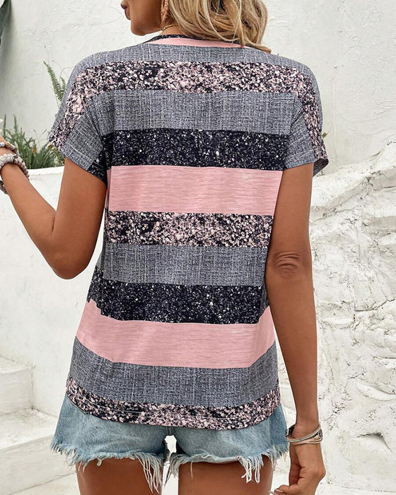 T-skjorte V-hals Kortermet