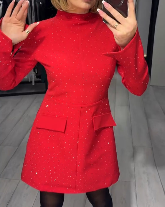 Elegant Kjole Med Subtil Glitring