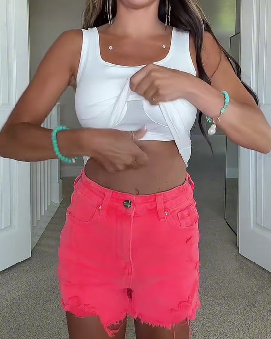 Tank Top Rygg Twist Knute Innebygd BH