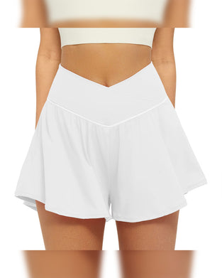 Shorts Med Høy Midje Ensfarget