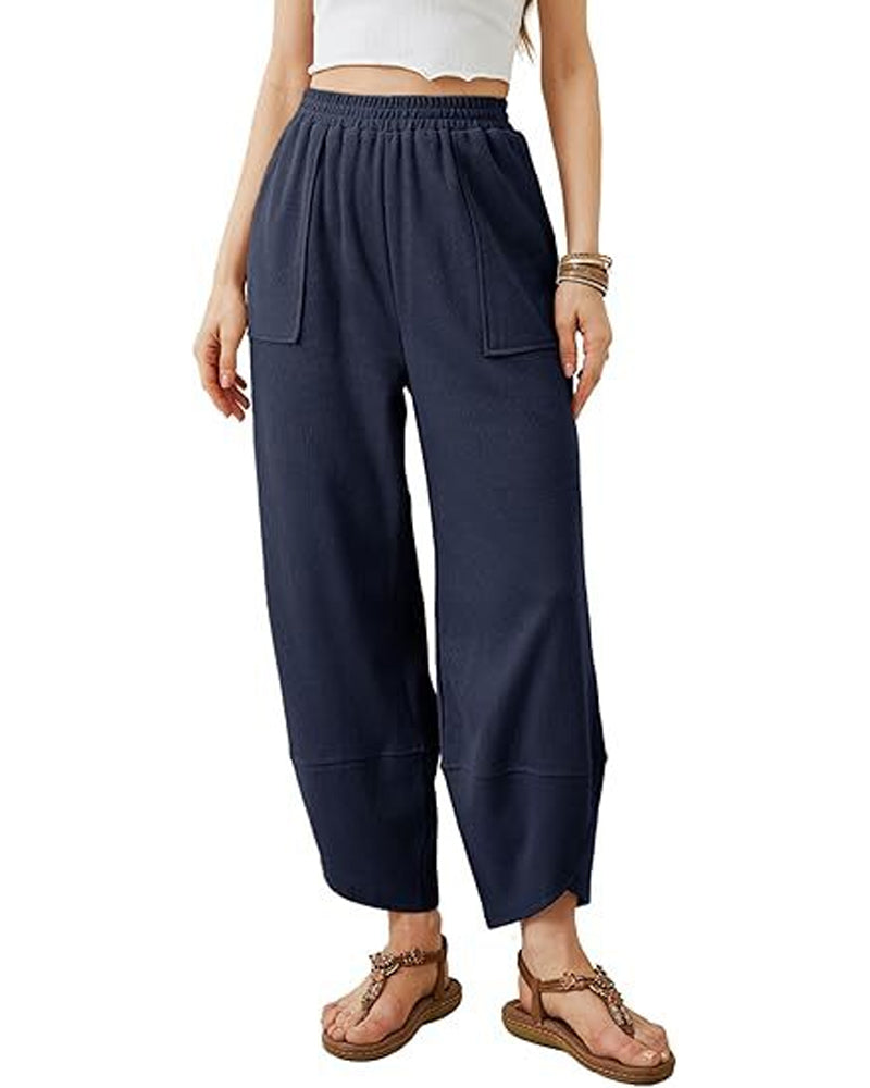 Bukse Dame Harem Tønne Bredt Ben