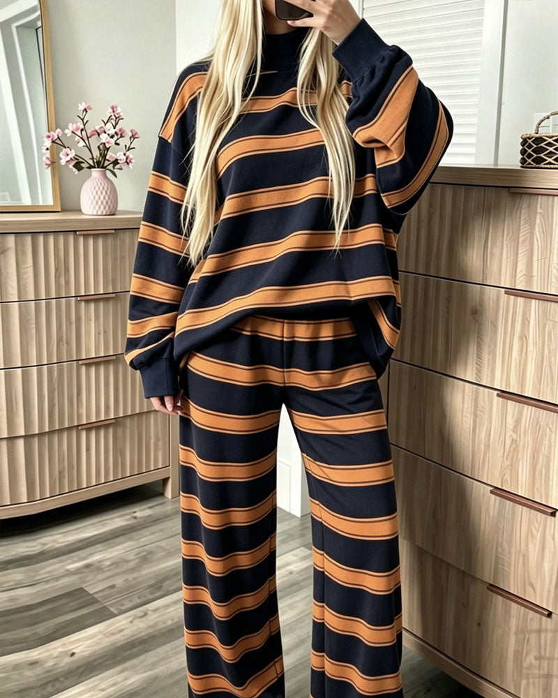 Sett Stripet Dame Casual