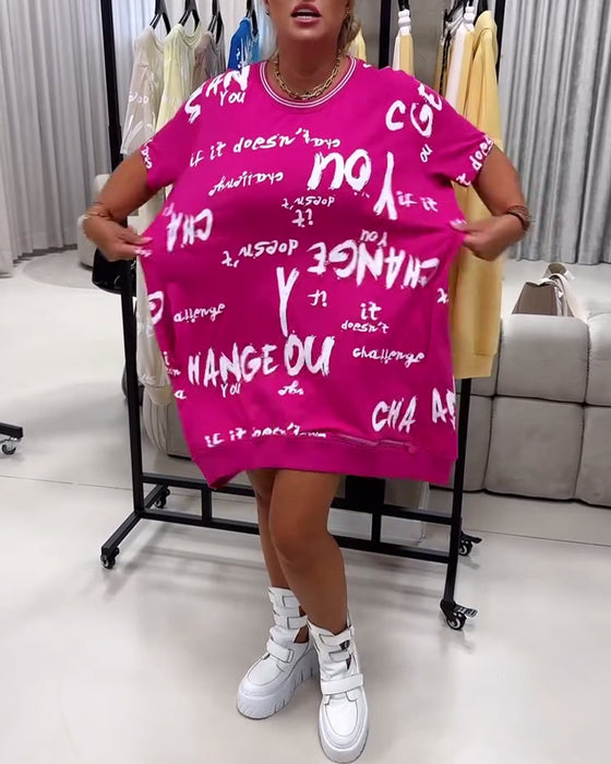 Kjole Løs Bokstavtrykk