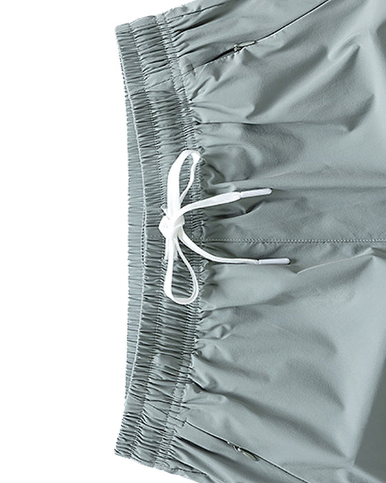 Shorts Menn Elastisk Midje Lomme Hurtigtørkende Is-Silke Sport