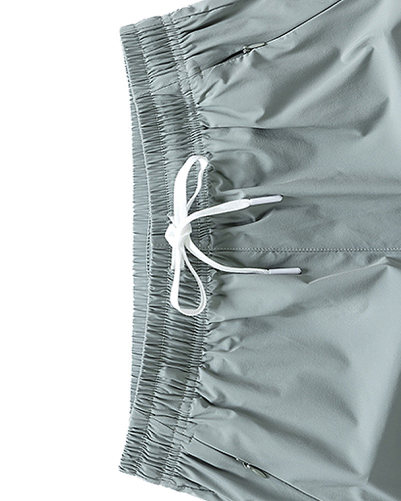 Shorts Menn Elastisk Midje Lomme Hurtigtørkende Is-Silke Sport