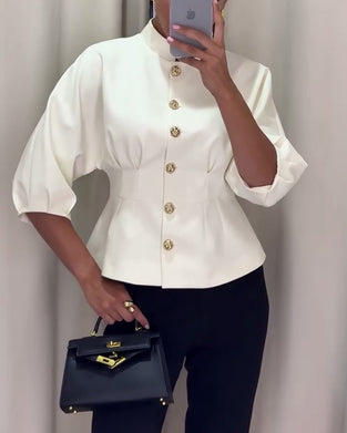 Ensfarget enspent elegant kåpe