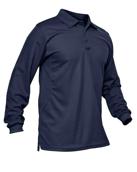 T-Shirt Polo Krage Lang Erme Avslappnet