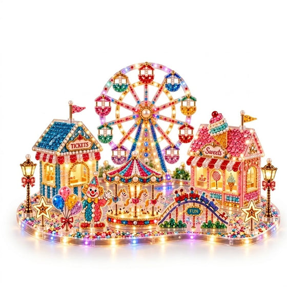 3D LED Jul Diamantkunst DIY Sett