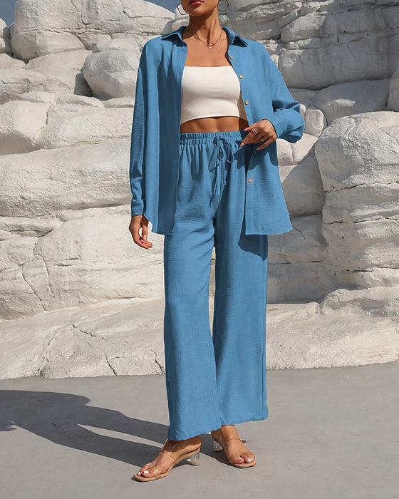 Sett Lang Erme Casual Solid