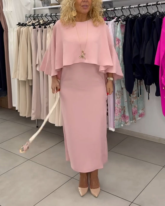 Kjole Fashionable Rund Hals Elegant