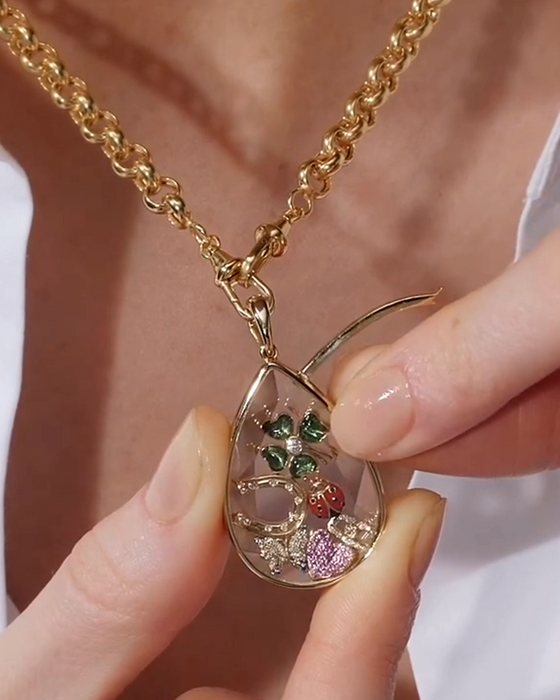 Pendant Og Halskjede Personlig Tilpasset Fotoboks