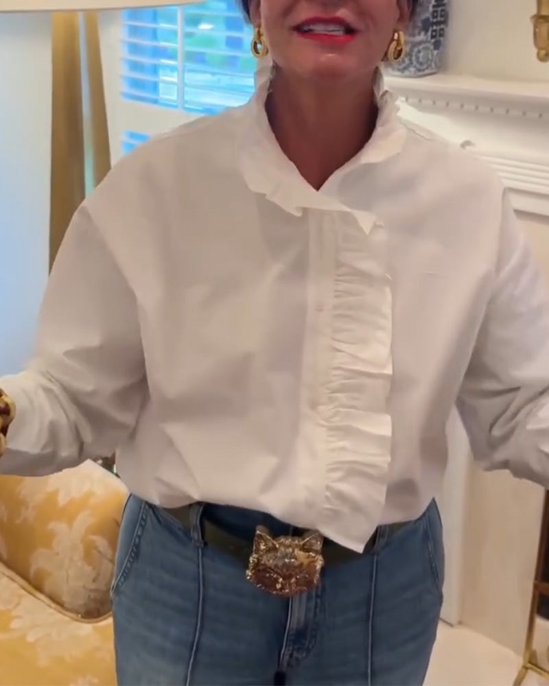 Skjorte Rysjer Lang Erme