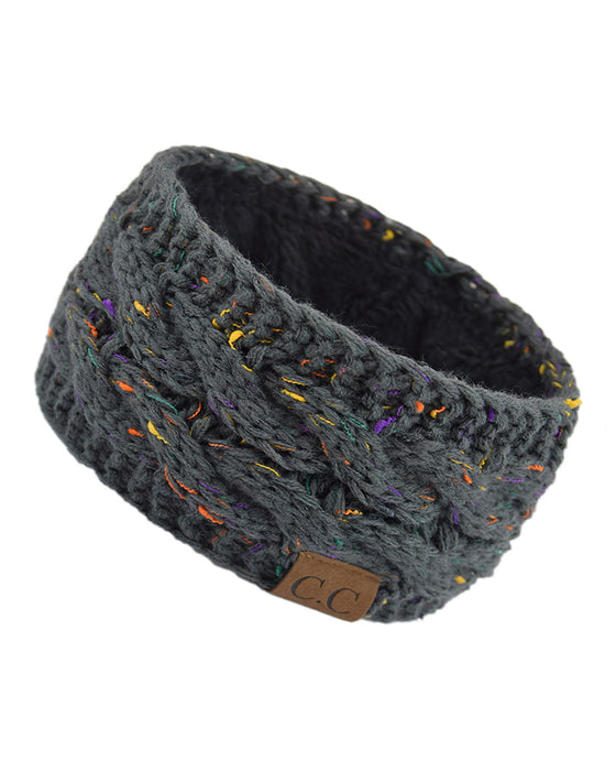 Fleece Strikket Pannebånd For Høst Og Vinter