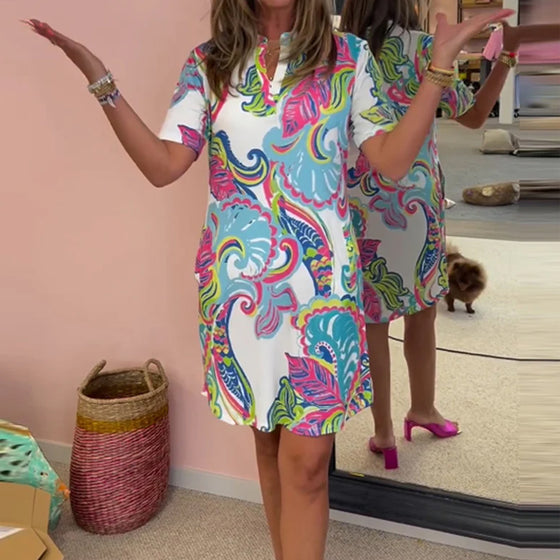 Kjole med slank passform