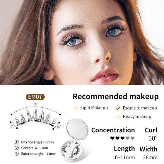 Portable magnetic false eyelashes