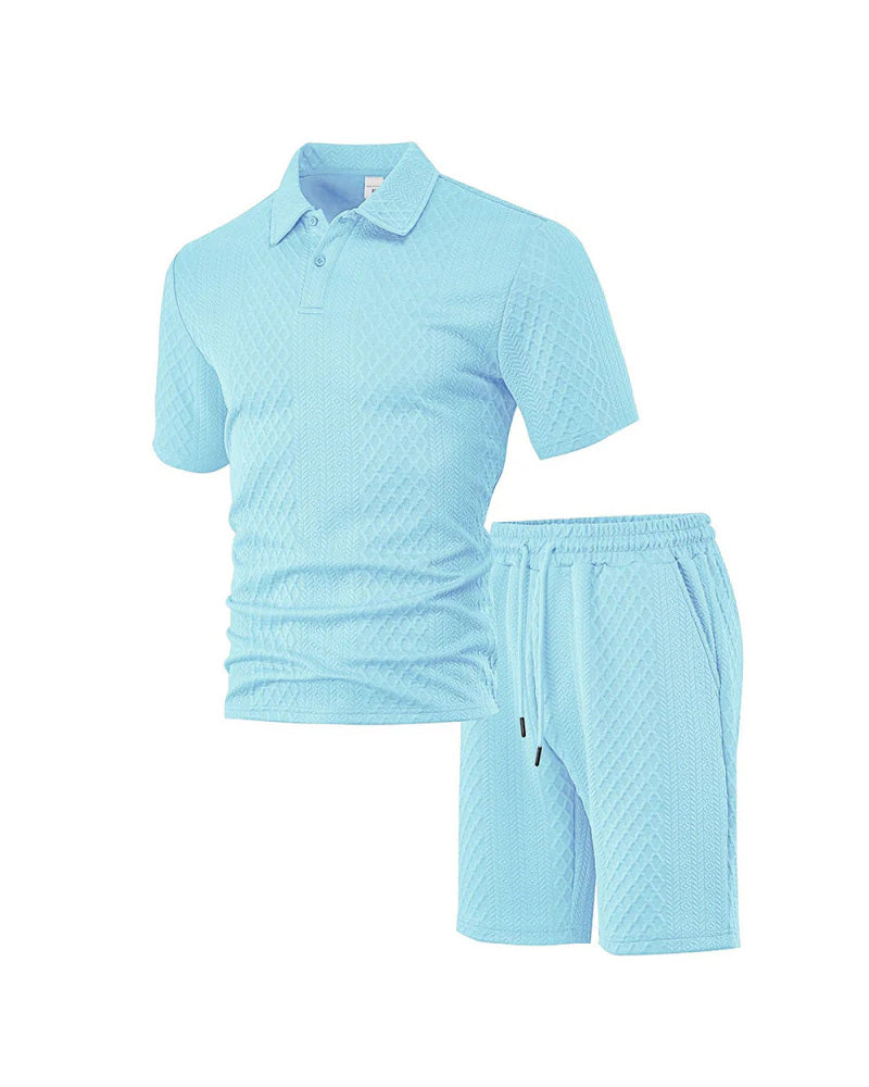 Herre Krage Kortermet 2-Delt Sett