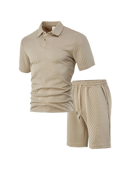 Herre Krage Kortermet 2-Delt Sett