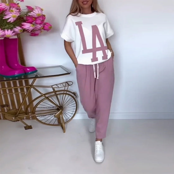 Sett Casual Letter Print Sports