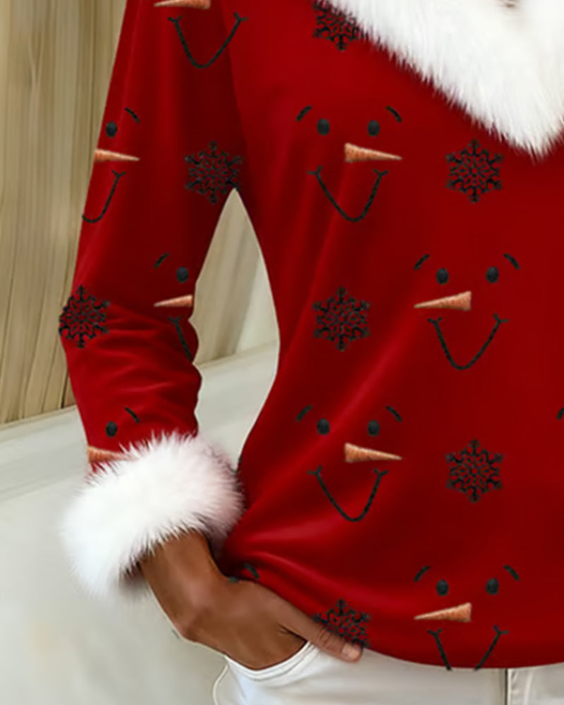 Topp Moteriktig Trykt Pelskant