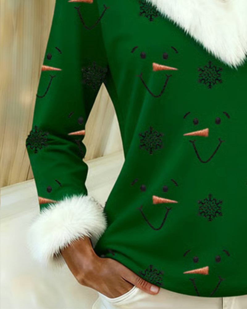 Topp Moteriktig Trykt Pelskant