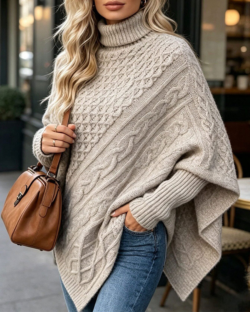 Genser Uregelmessig Ensfarget Pullover