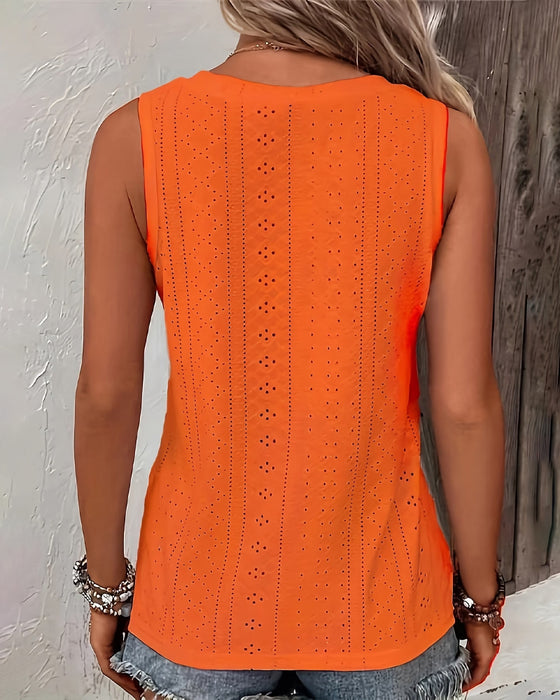 Singlet V-Hals Blonde Ermsløs