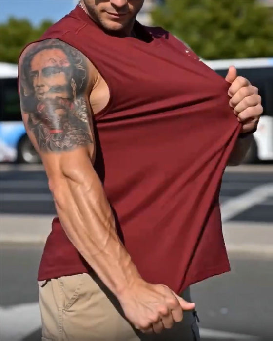 Tank Topp Mote Trykk Ermeløs