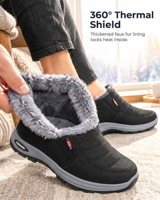 Vinter Tykt Fôrede Snøstøvler, Slip-On Varme Casual Sko For Dame Og Herre