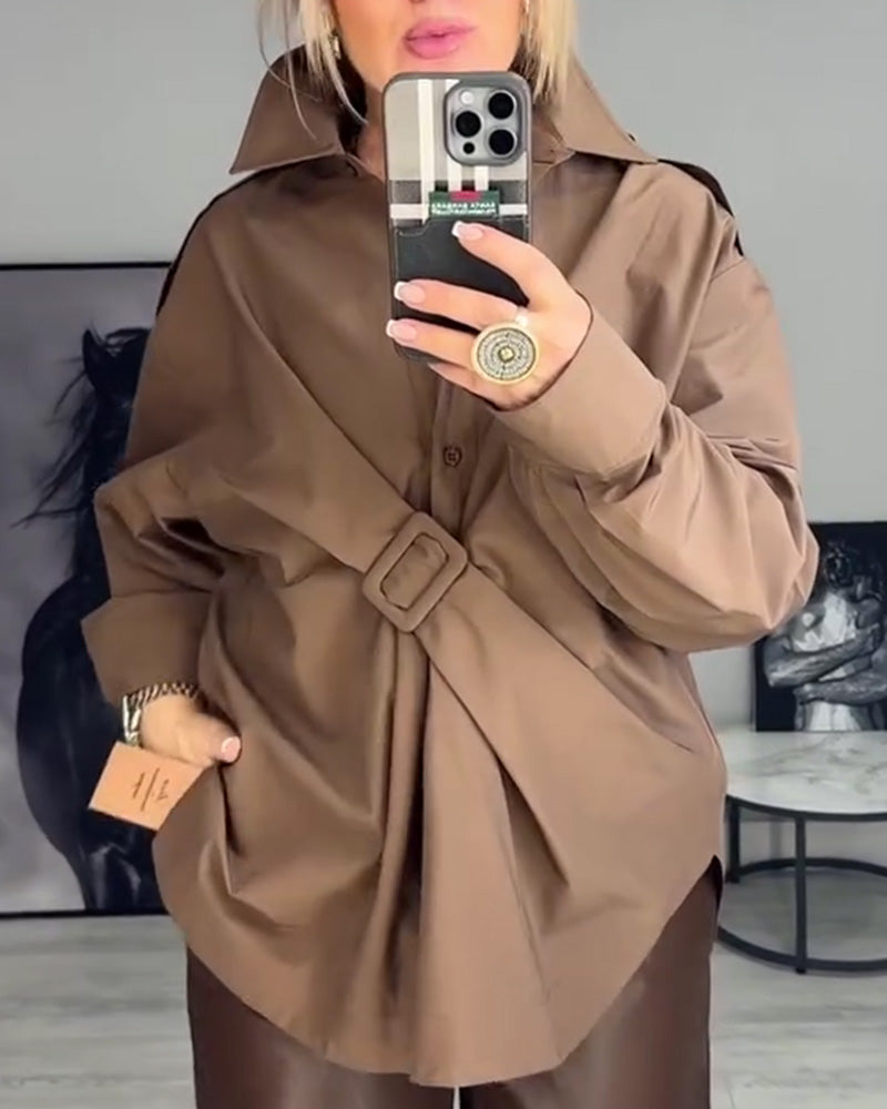 Bluse Designer Løs Jakkeslag