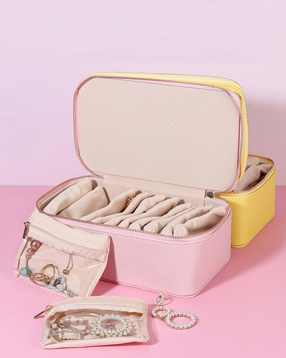 Reiseskrin For Smykker Med Små Punger