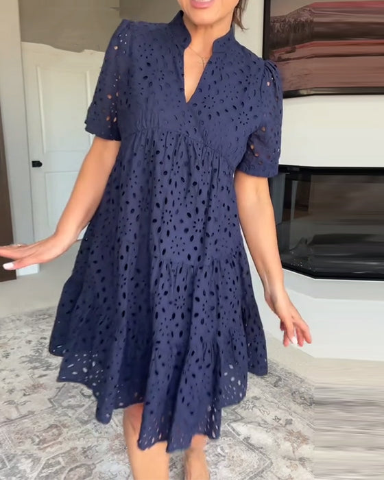 Kjole Ståkrage Hull A-Linje