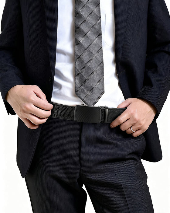 🎁 Lær Ratch Belte Med Justerbar Spenne💼