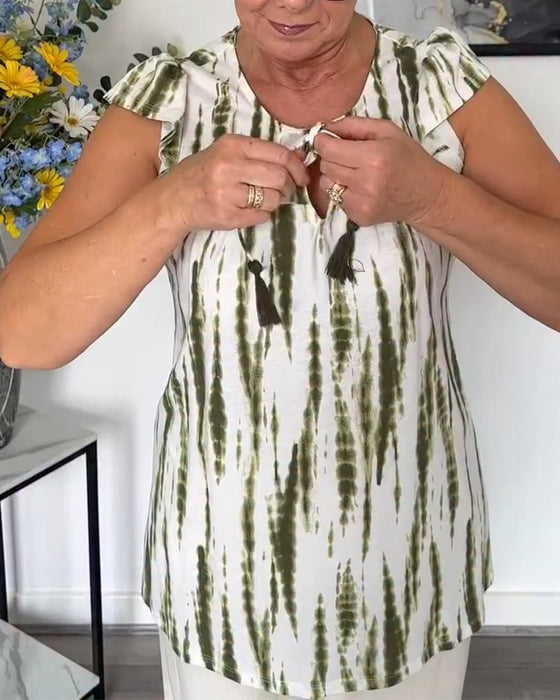 Bluse Lotusblad Ermer Dusker Tie-Dye