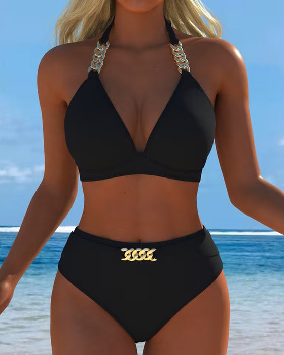 Bikini Halter Metall Spenne