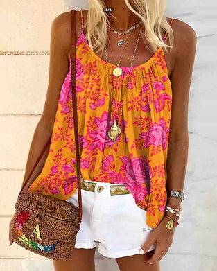 Tank Top Camisole Printed Casual