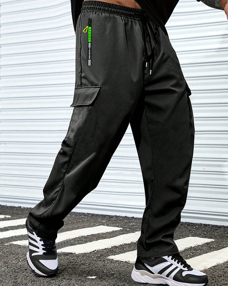 Bukser Løs Stor Lomme Cargo