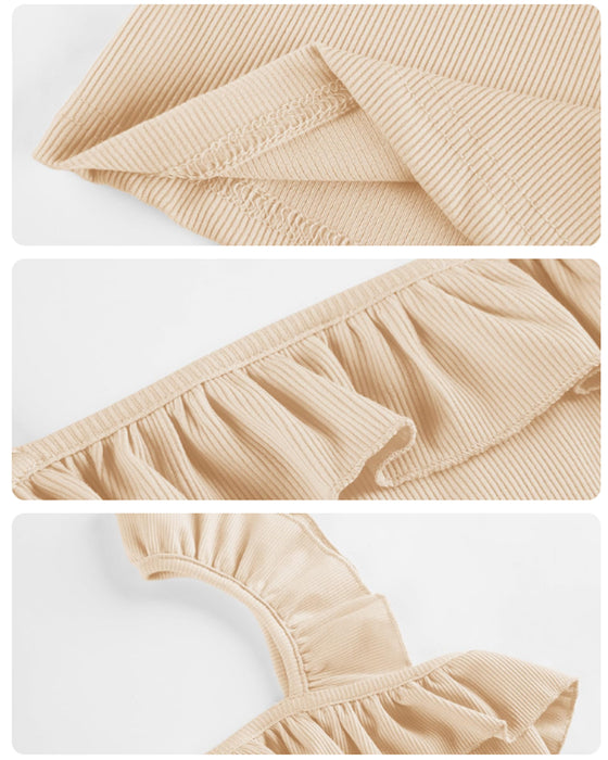 Cami Top Ruffle Kant Ribbet