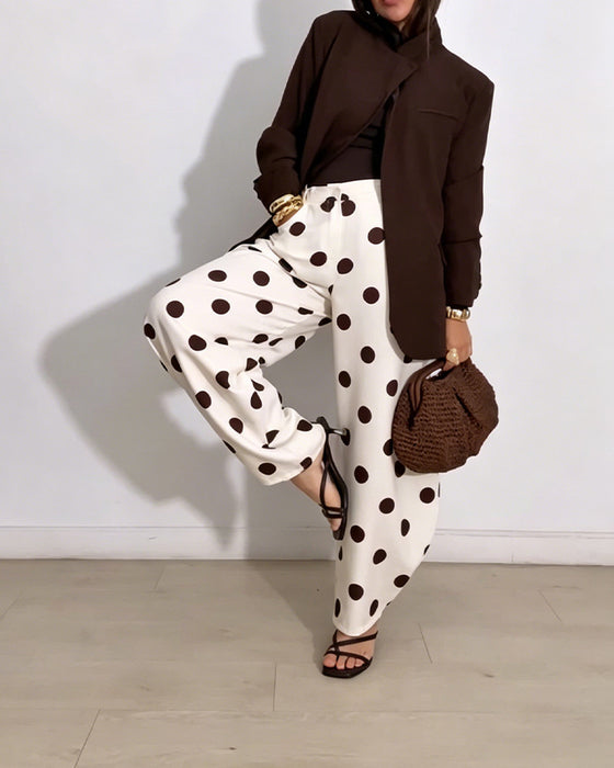 Bukser Vintage Polka Dot Casual Harem