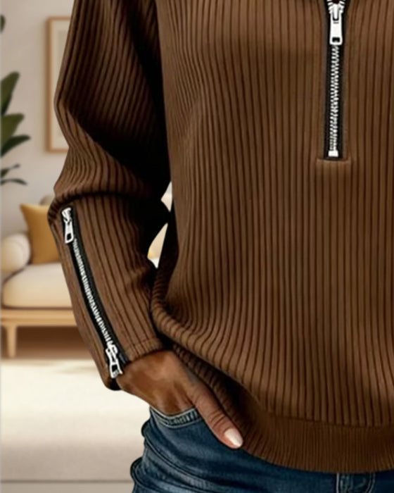 Genser Halvglidelås Krage Casual