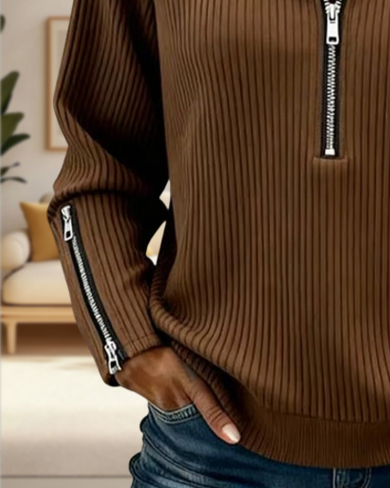 Genser Halvglidelås Krage Casual