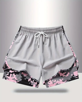 Snøre Kamuflasje Lappeteppe Antieksponering Shorts