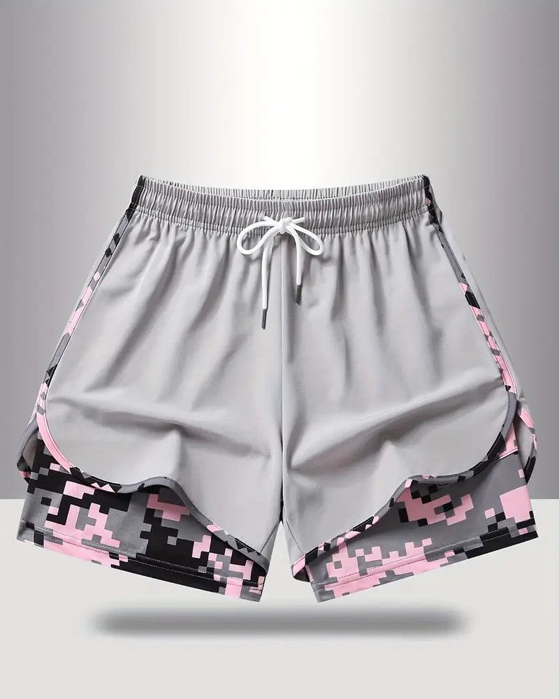 Snøre Kamuflasje Lappeteppe Antieksponering Shorts