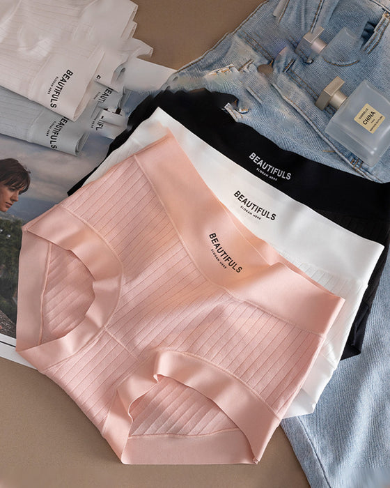 Truser Langfibret Bomull Høy Midje